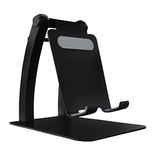 Tabletop Stand Phone Holder Mobile Holding Stand 180 Degree View Metal Body Wide Compatibility Anti Skid Design Compatible for Ipad, Tablets, Smartphones